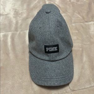 PINK grey baseball cap